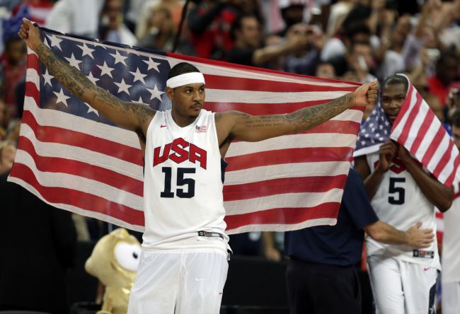 Carmelo Anthony 公開個人美國夢幻隊歷史最強先發陣容