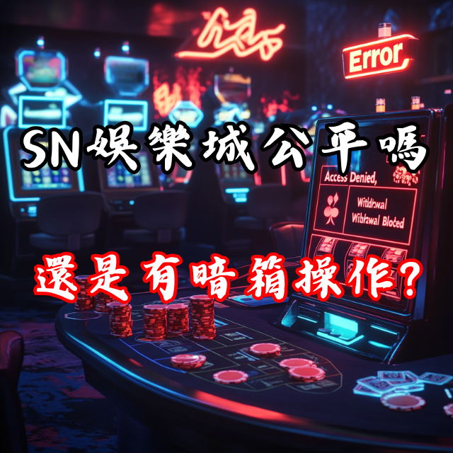 SN娛樂城真的公平嗎？還是暗藏黑箱操作？