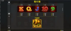 QT野牛崛起賠付圖形