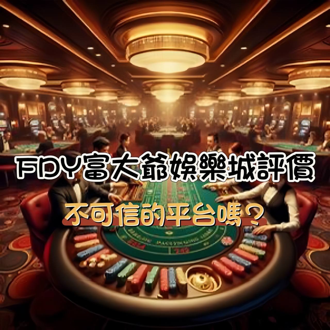 FDY富大爺娛樂城評價與介紹：不可信的平台?