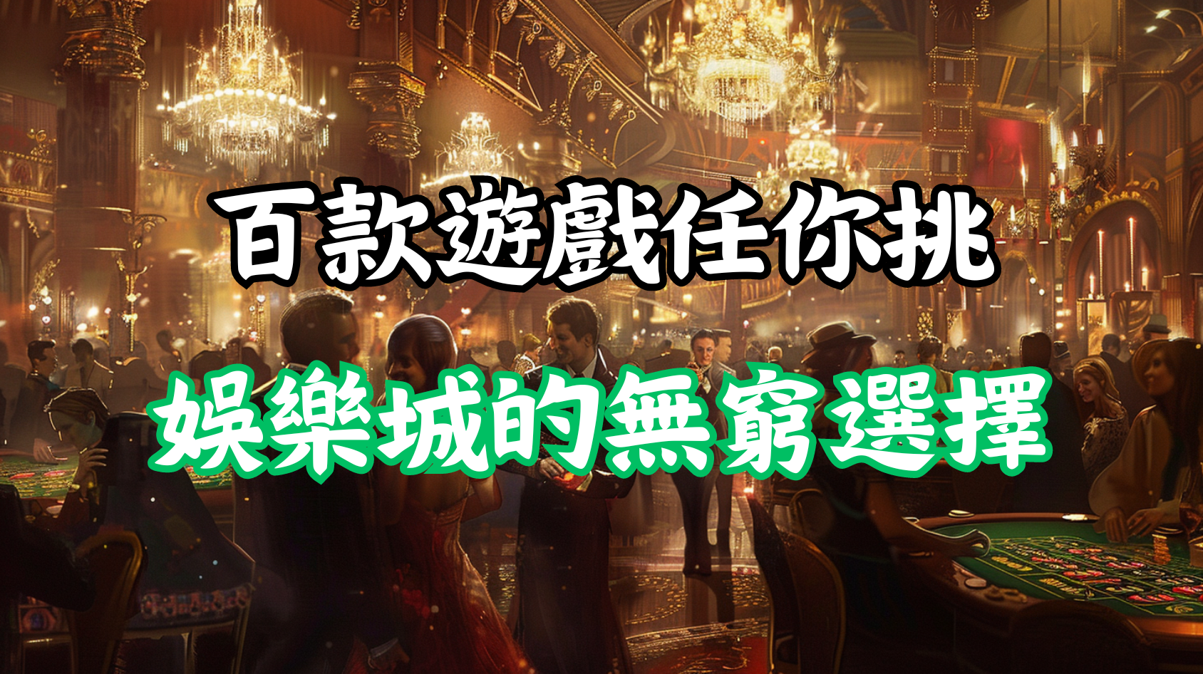 百款遊戲任你選，娛樂城帶來無窮選擇！